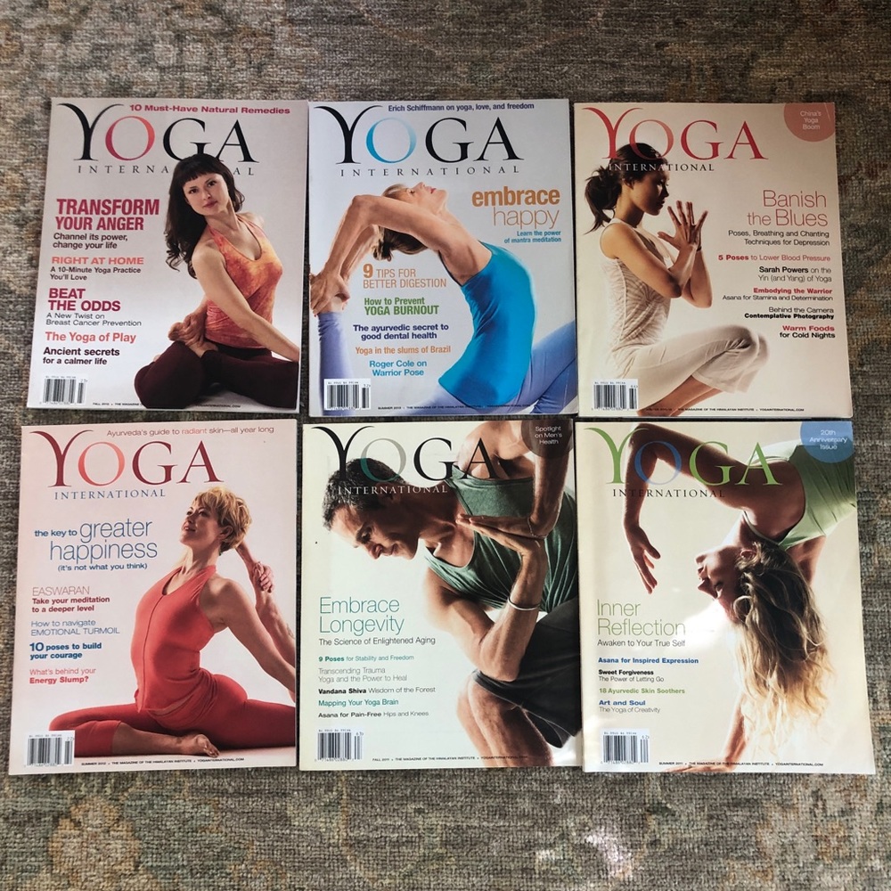 Lot of 6 Yoga International Magazines